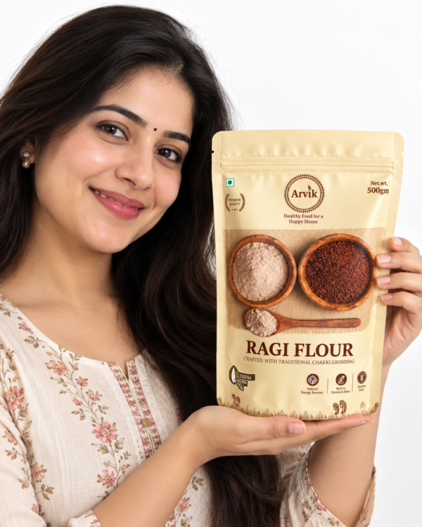 Arvik Ragi Flour 500g | Chakki Ground & Gluten-Free