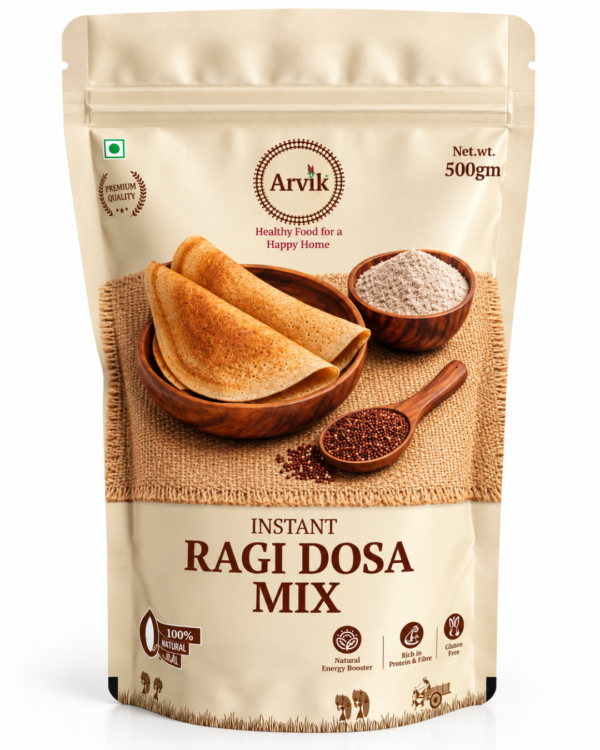 Arvik Instant Ragi Dosa Mix 500g | Healthy Breakfast