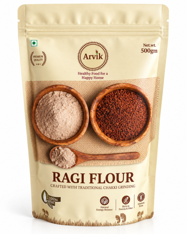 Arvik Ragi Flour 500g | Chakki Ground & Gluten-Free